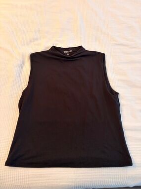 Abercrombie & Fitch Black Mock Neck Sleeveless Tank